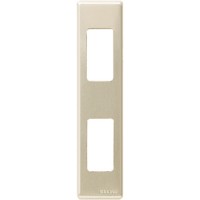 Placa para perfilería Bticino Magic color oxidal 2 módulos 5367/2X