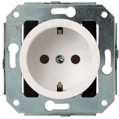 Base de Enchufe 2P+T Fontini Venezia Blanco 35212052