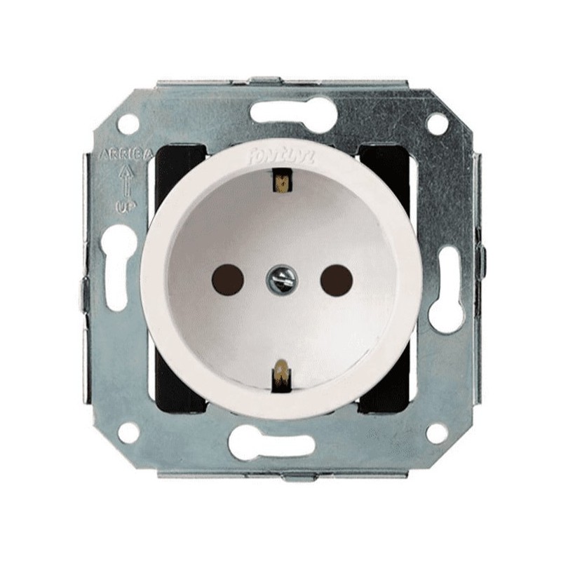 Base de Enchufe 2P+T Fontini Venezia Blanco 35212052