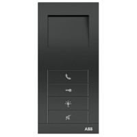 Teléfono Manos libres 4 pulsadores Negro W2154 NG Welcome ABB