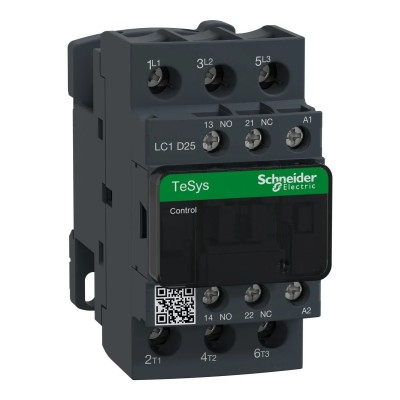 Contactor Schneider TeSys D 3P 25A 24V AC | Control motores 11kW