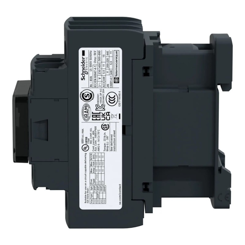 Contactor Schneider TeSys D 3P 25A 24V AC | Control motores 11kW
