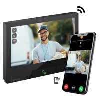 Monitor Videoportero WiFi 2 Hilos Classe 300X Negro Bticino Tegui 344743