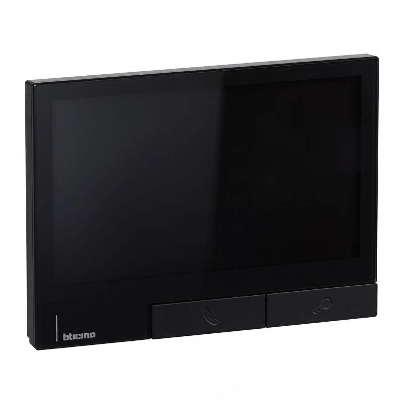 Monitor Videoportero WiFi 2 Hilos Classe 300X Negro Bticino Tegui 344743