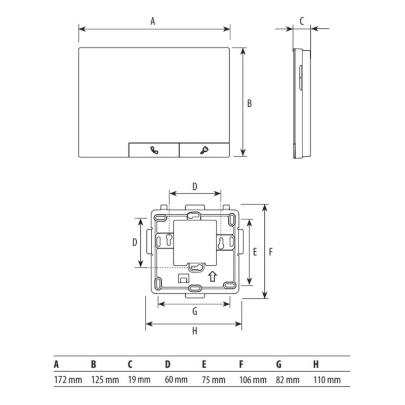 Kit Videoportero Empotrar Wifi Classe 300X Negro Bticino Tegui 377143
