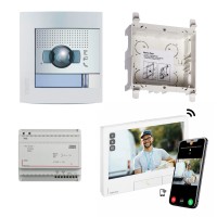 Kit Videoportero Empotrar Wifi Classe 300X Blanco Bticino Tegui 377142