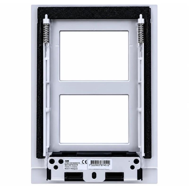 Placa de calle tamaño 1/2 Aluminio Videoportero ABB W2412.10 AL
