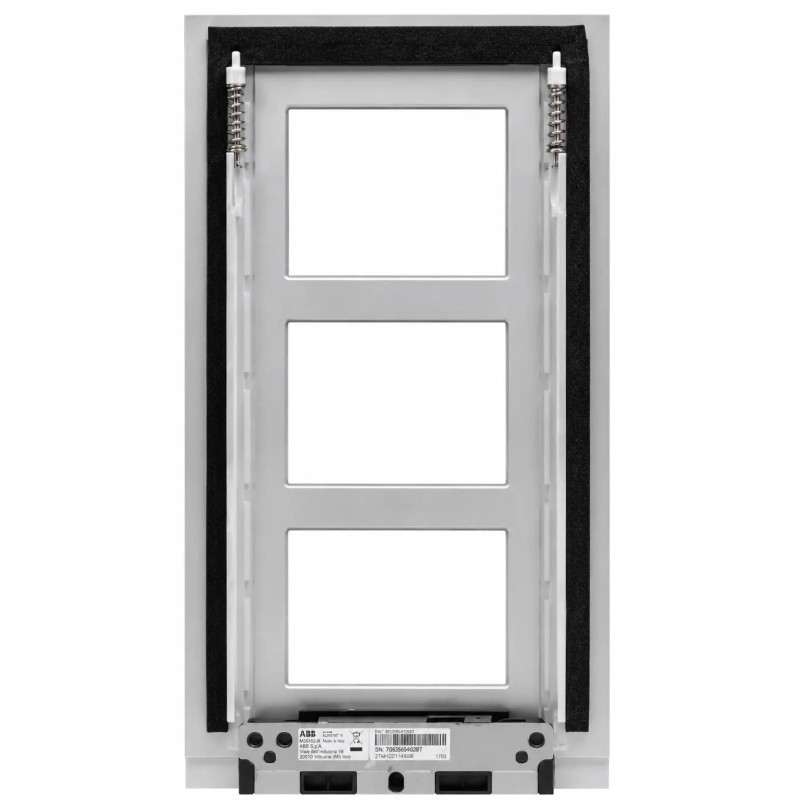 Placa de calle tamaño 1/3 Aluminio Videoportero ABB W2413.10 AL