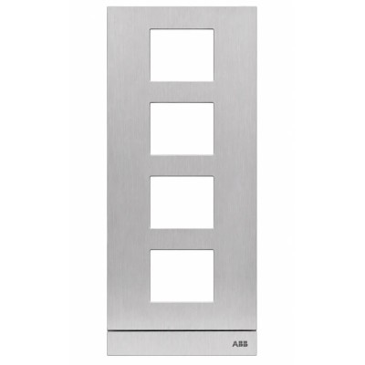 Placa de calle tamaño 1/4 Aluminio Videoportero ABB W2414.10 AL