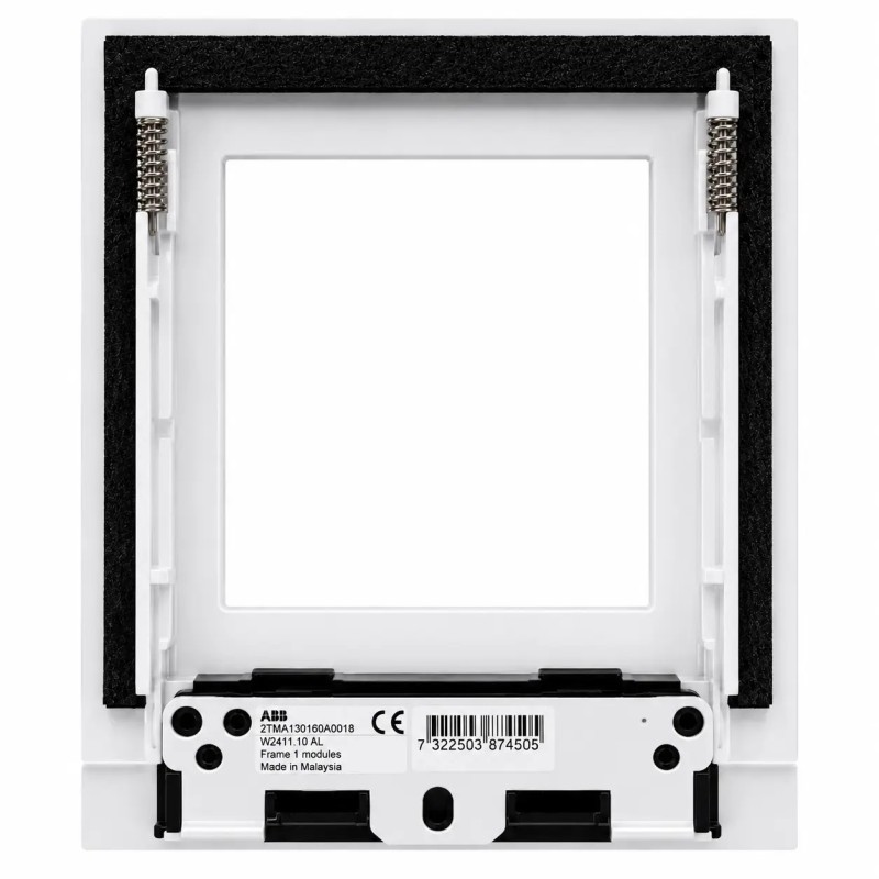 Placa de calle tamaño 1/1 Aluminio Videoportero ABB W2411.10 AL