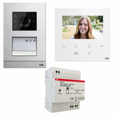 Kit Videoportero WiFi manos libres Niessen ABB Welcome W2821.12