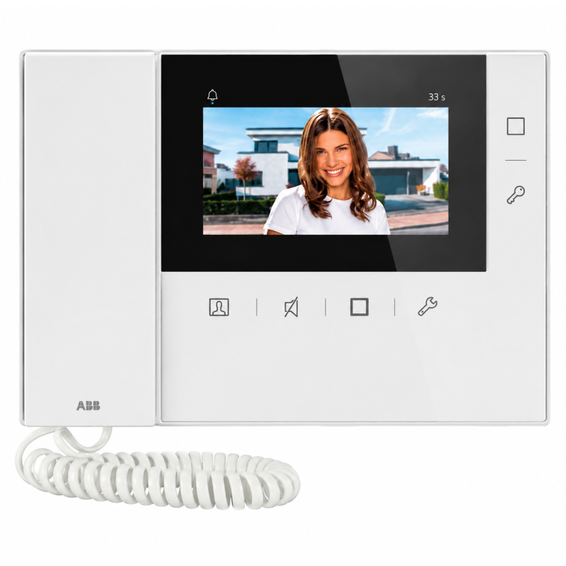 Monitor Videoportero ABB Welcome 4,3" con auricular WM22471-W
