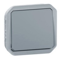 Pulsador NA 10A Componible Gris Legrand Plexo 069540L