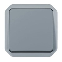 Pulsador NA 10A Componible Gris Legrand Plexo 069540L