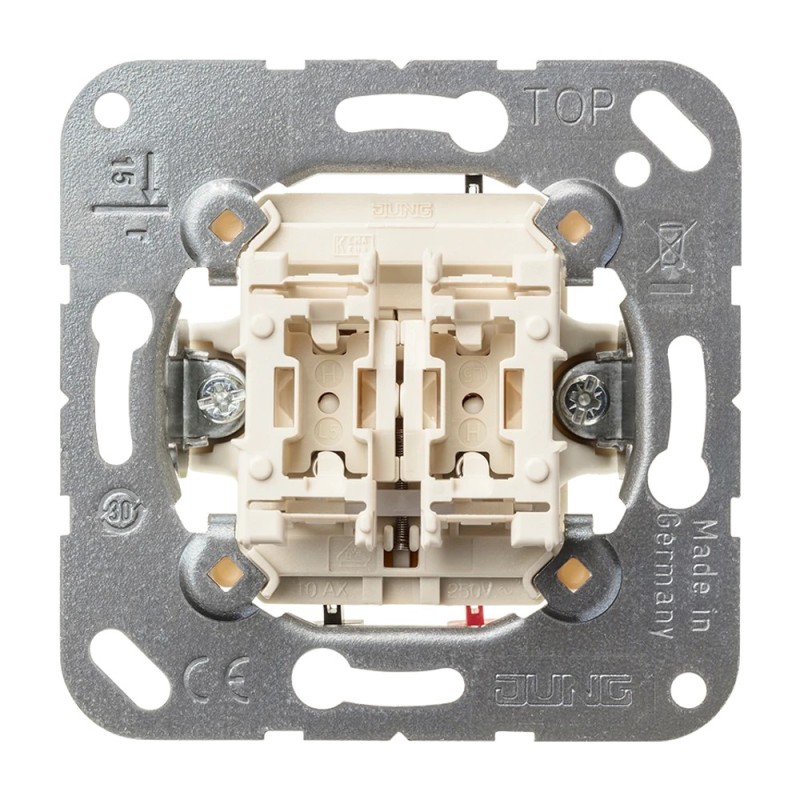 Pulsador de persianas JUNG 539 VU 10AX 250V para 1 motor