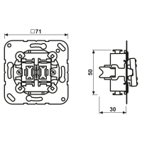 Pulsador de persianas 10AX 250V JUNG 539 VU