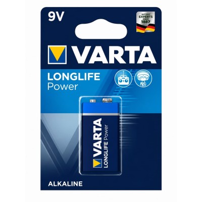 Pila Alcalina Tipo 6LR61 Varta 9V