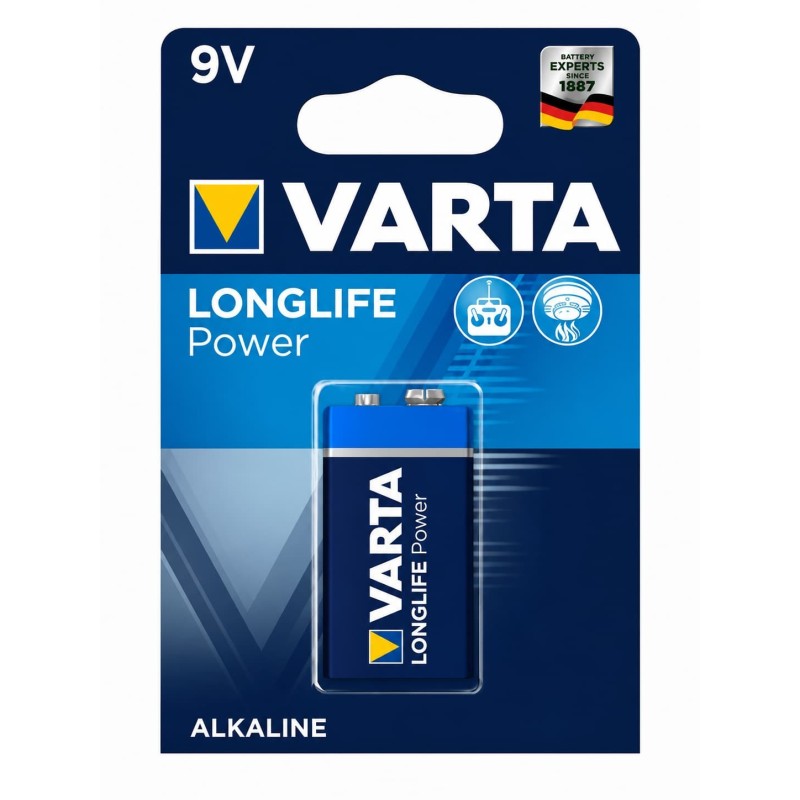 Pila Alcalina Tipo 6LR61 Varta 9V