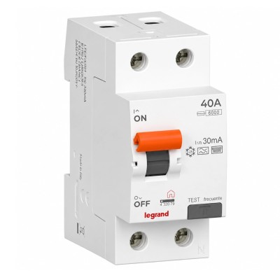 Interruptor Diferencial Superinmunizado Tipo F Legrand 2P 40A 30mA 432079