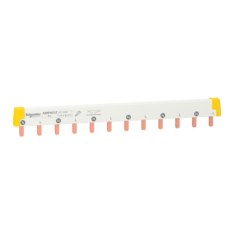 Peine de conexión bipolar Schneider Acti9 A9XPH212 12 módulos