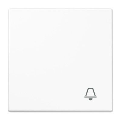 Tecla simple con símbolo de timbre JUNG LS 990 K WW blanco alpino