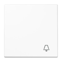 Tecla simple con símbolo de timbre JUNG LS 990 K WW blanco alpino
