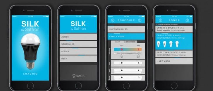 app móvil Silk bombilla LED