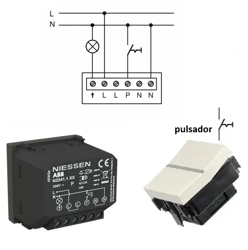 Detector movimientos N2241.1 pulsador